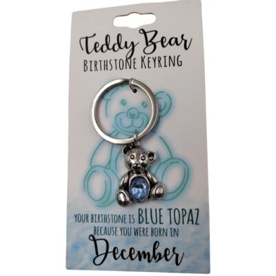 December Teddy Bear Keyring