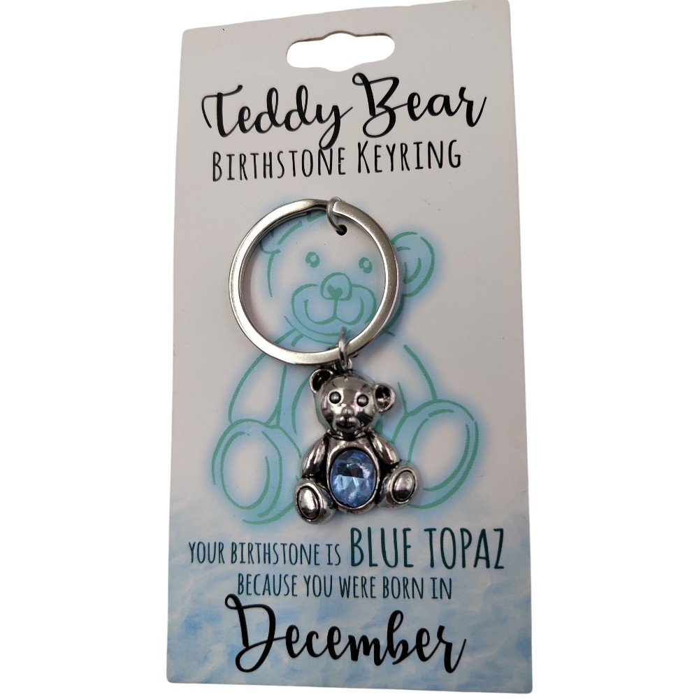 December Teddy Bear Keyring