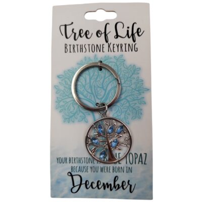 December Tree Of Life Keyring