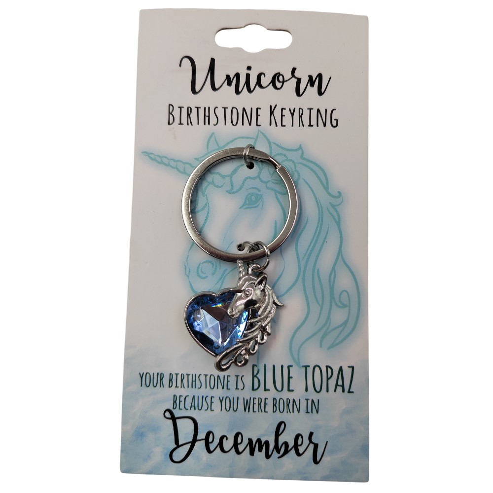December Unicorn Keyring