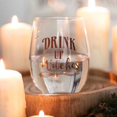 Drink Up Witches Stemless Glass SALE