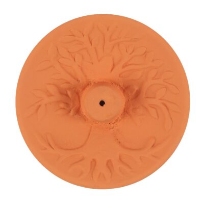 Tree Of Life Terracotta Incense Plate CLEARANCE