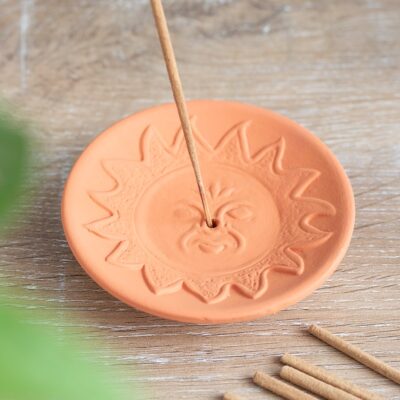 Sun Terracotta Incense Plate CLEARANCE