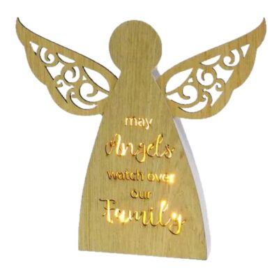 Starlight Watch Family Angel LED Plaque CLEARANCE
