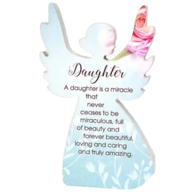 Daughter Heavenly Rose Angel Plaque CLEARANCE