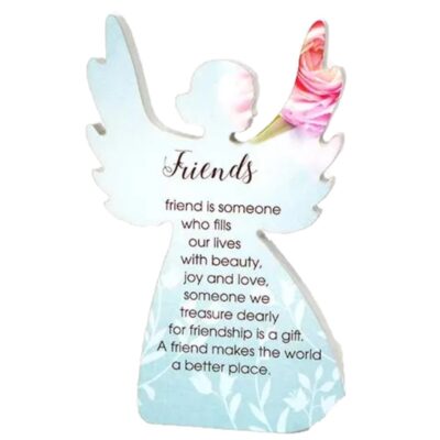 Friends Heavenly Rose Angel Plaque CLEARANCE