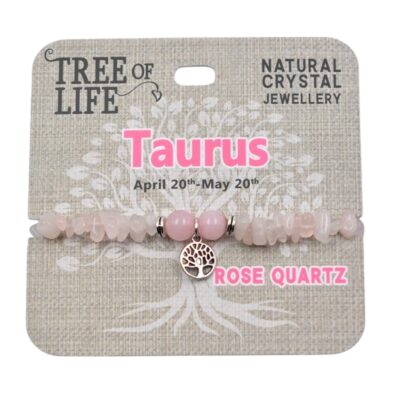 Taurus Rose Quartz Bracelet