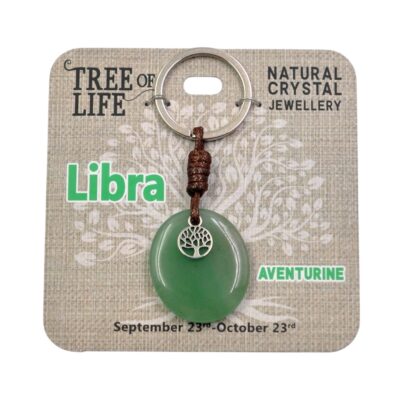 Libra Aventurine Keyring