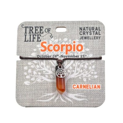 Scorpio Carnelian Necklace