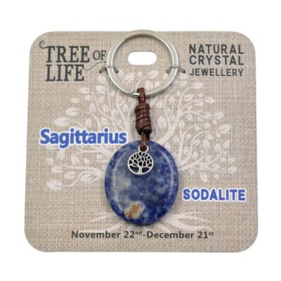 Sagittarius Sodalite Keyring