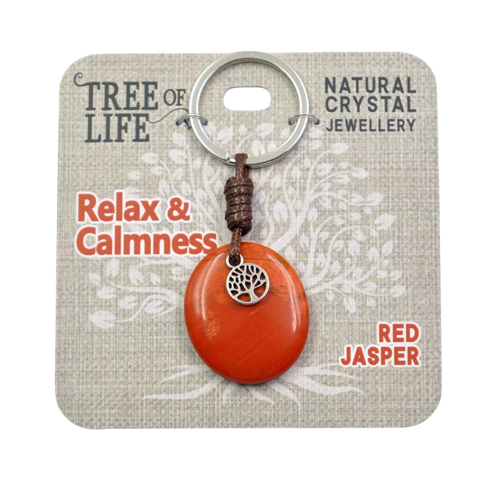 Relax & Calmness Red Jasper Red Jasper Keyring