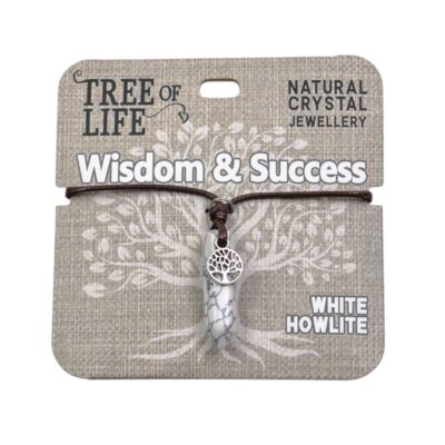 Wisdom & Success White Howlite Necklace