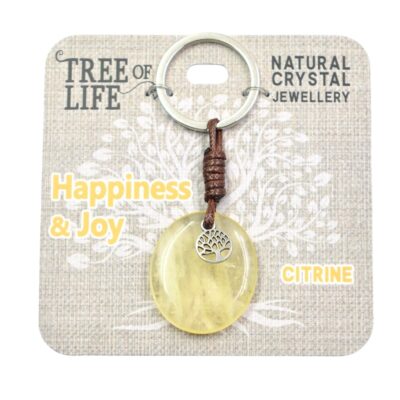Happiness & Joy Citrine Keyring