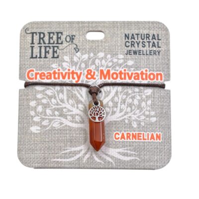 Creativity & Motivation Carnelian Necklace