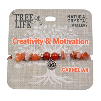 Creativity & Motivation Carnelian Bracelet