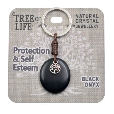 Protection & Self Esteem Black Onyx Keyring