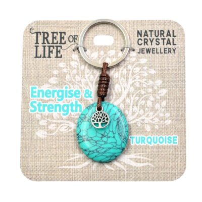 Energise & Strength Turquoise Keyring