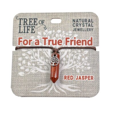 For A True Friend Red Jasper Necklace