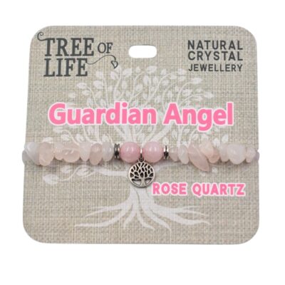 Guardian Angel Rose Quartz Bracelet