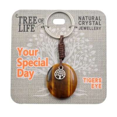 Your Special Day Tigers Eye Keyring