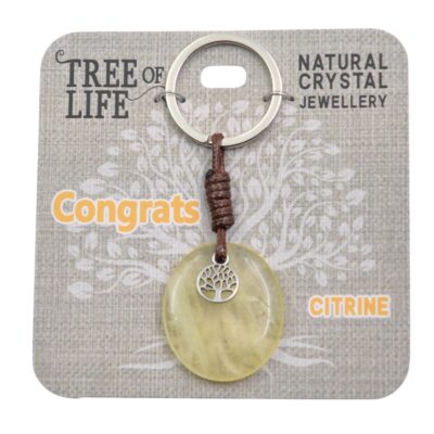 Congratulations Citrine Keyring