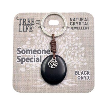Someone Special Black Onyx Keyring