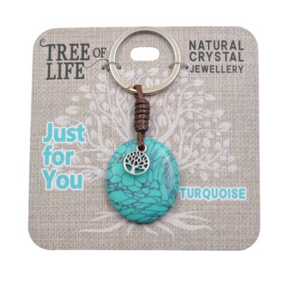 Just For You Turquoise Keyring