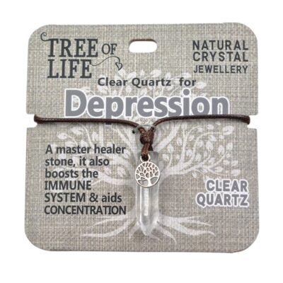 Depression Clear Quartz Necklace