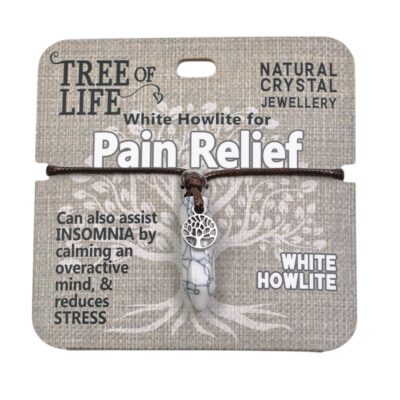 Pain Relief White Howlite Necklace
