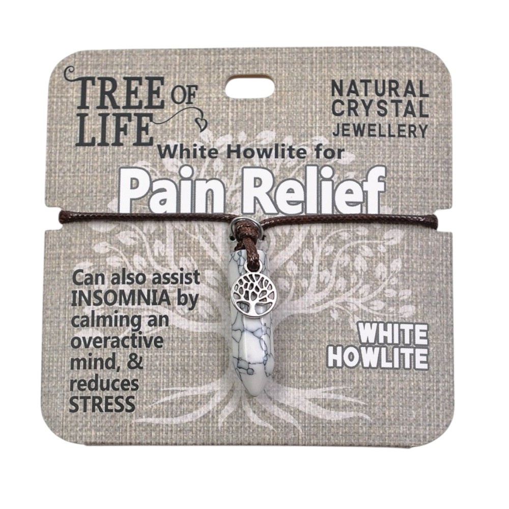 Pain Relief White Howlite Necklace