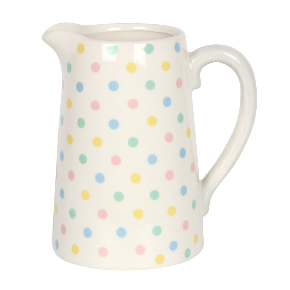 Spotted Ceramic Flower Jug