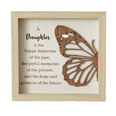 Daughter Butterfly Plaque SALE