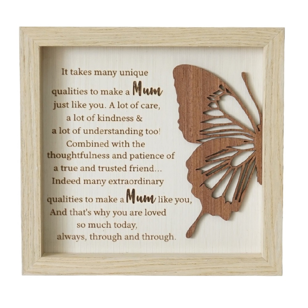 Mum Butterfly Plaque SALE