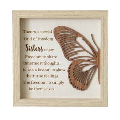 Sister Butterfly Plaque SALE