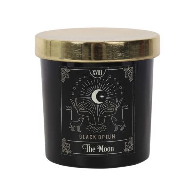 SECOND The Moon Black Opium Tarot Candle