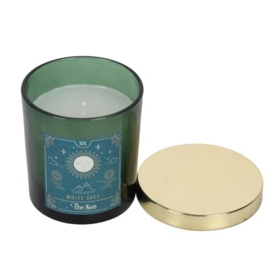 SECOND The Sun White Sage Tarot Candle