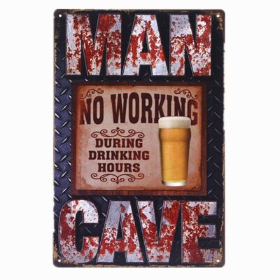Metal Wall Art Man Cave