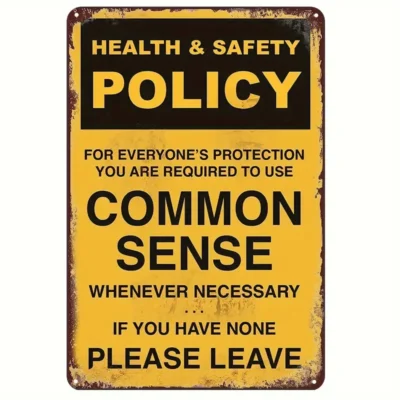 Common Sense Metal Wall Art