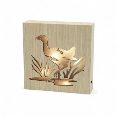 Pukeko LED Wooden Block