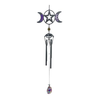 Triple Moon Wind Chime 25"