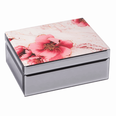 Peony Flowers Jewellery Box