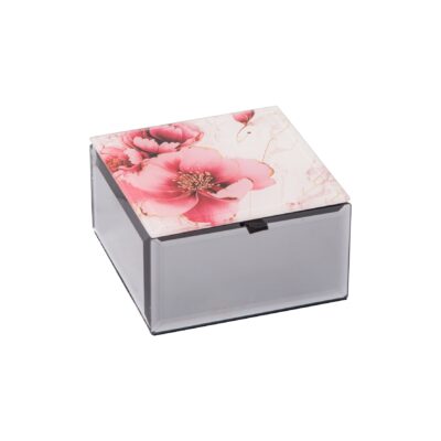 Peony Flowers Trinket Box