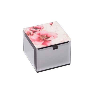 Peony Flowers Mini Trinket Box