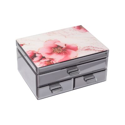 Peony Flowers Large Jewellery Box