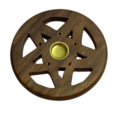 Pentacle Incense and Cone Holder