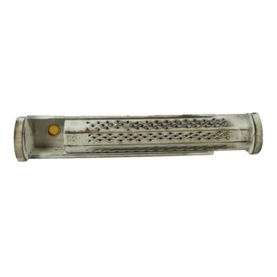 Jali Sliding White Box Incense Burner