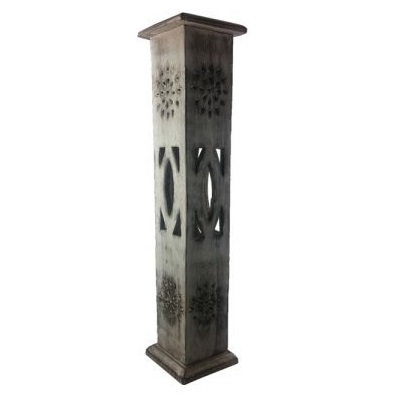 White Wash Incense Tower