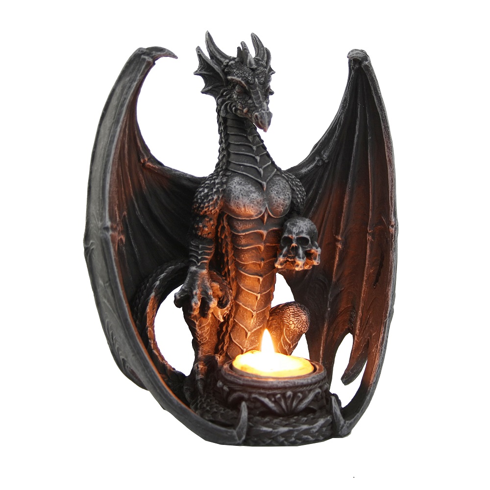 SECOND Dragon with Arched Wings & Tealight