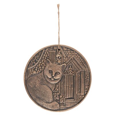 What Lies Within Bronze Terracotta Plaque by Lisa Parker