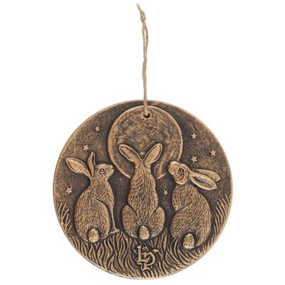 Moon Shadows Bronze Terracotta Plaque by Lisa Parker